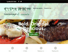 Tablet Screenshot of cparkscatering.com